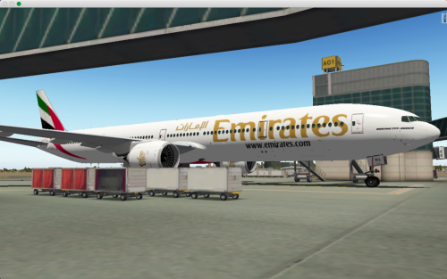 Emirates 77w first-class